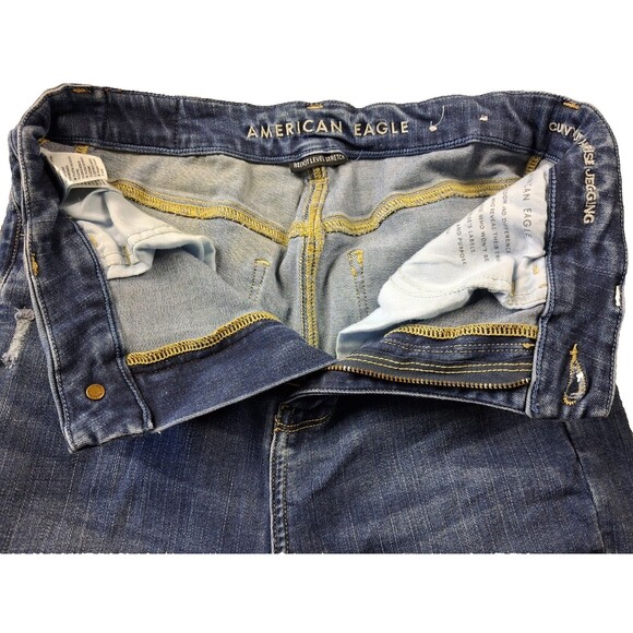 American Eagle Next Level Stretch Curvy Super High-Rise Jegging Jeans Women’s - Picture 5 of 16